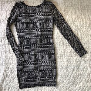 Gold and Black Dress